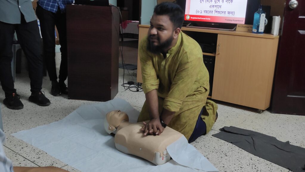 ARSB & Bangladesh Red Cresent Society Organised  a Basic First Aid Training